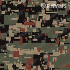 Rifle Digital Militant Copper Camo Gun Skin Pattern