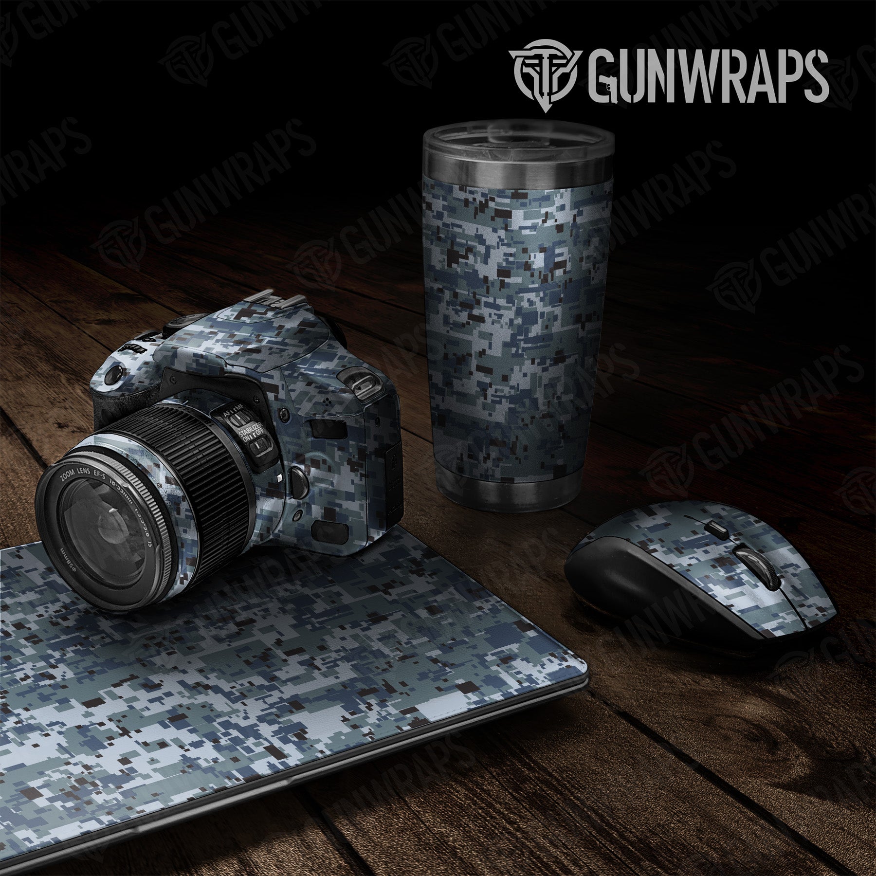 Digital Navy Camo Universal Sheet 