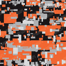 AR 15 Mag Digital Orange Tiger Camo Gun Skin Pattern