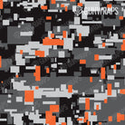 Rifle Digital Urban Orange Camo Gun Skin Pattern