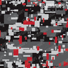 AR 15 Digital Urban Red Camo Gun Skin Pattern