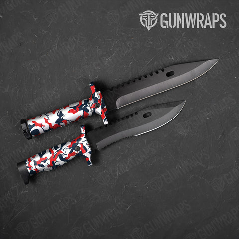 Ragged Camo Knife Gear Skin Vinyl Wraps