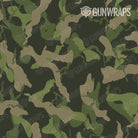 AR 15 Mag & Mag Well Ragged Army Green Camo Gun Skin Pattern