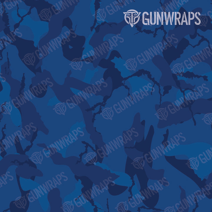 Rifle Ragged Elite Blue Camo Gun Skin Pattern