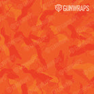 AR 15 Ragged Elite Orange Camo Gun Skin Pattern