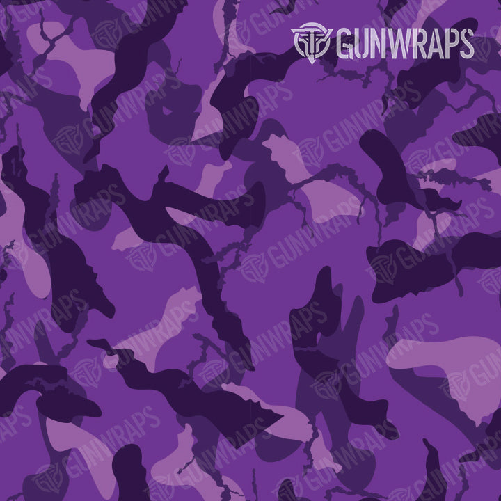 AK 47 Mag Ragged Elite Purple Camo Gun Skin Pattern