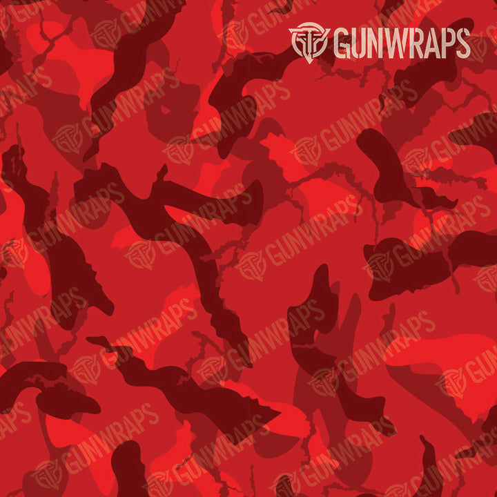 Pistol Slide Ragged Elite Red Camo Gun Skin Pattern