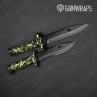 Ragged Jungle Camo Knife Gear Skin Vinyl Wrap