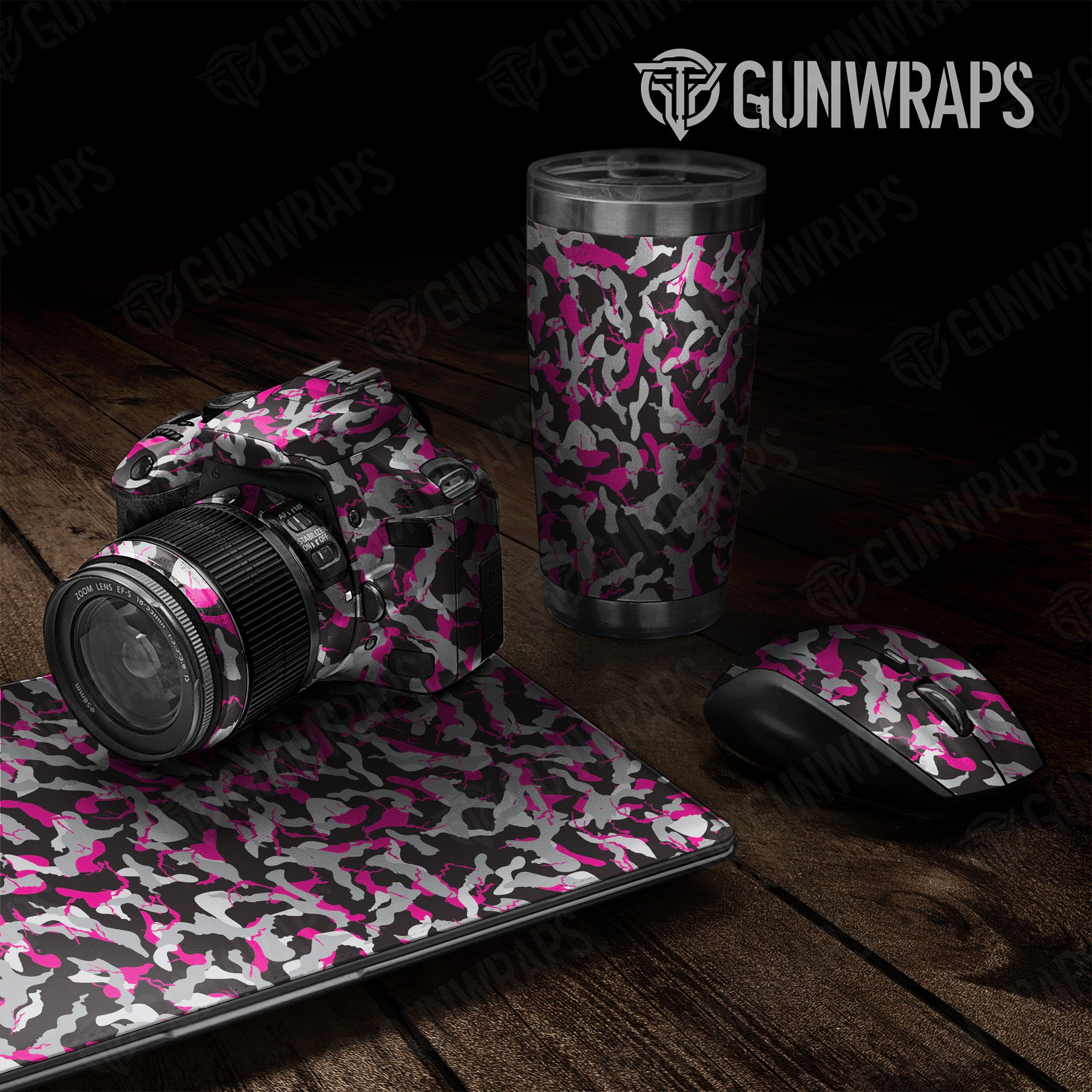 Ragged Magenta Tiger Camo Universal Sheet 