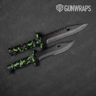 Ragged Metro Green Camo Knife Gear Skin Vinyl Wrap