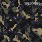 AR 15 Ragged Militant Blue Camo Gun Skin Pattern