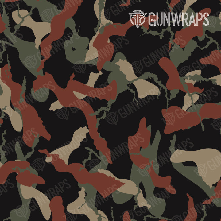 AR 15 Ragged Militant Copper Camo Gun Skin Pattern