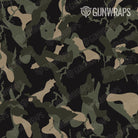 Rifle Ragged Militant Green Camo Gun Skin Pattern