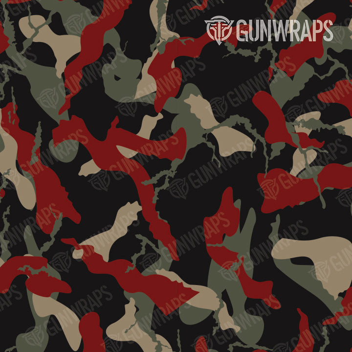 Binocular Ragged Militant Red Camo Gear Skin Pattern