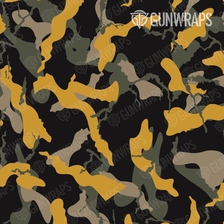 Rifle Ragged Militant Yellow Camo Gun Skin Pattern