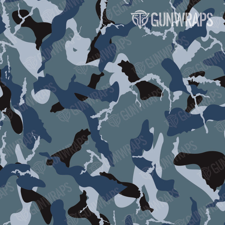 Shotgun Ragged Navy Camo Gun Skin Pattern