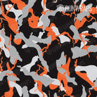 AR 15 Mag Well Ragged Orange Tiger Camo Gun Skin Pattern