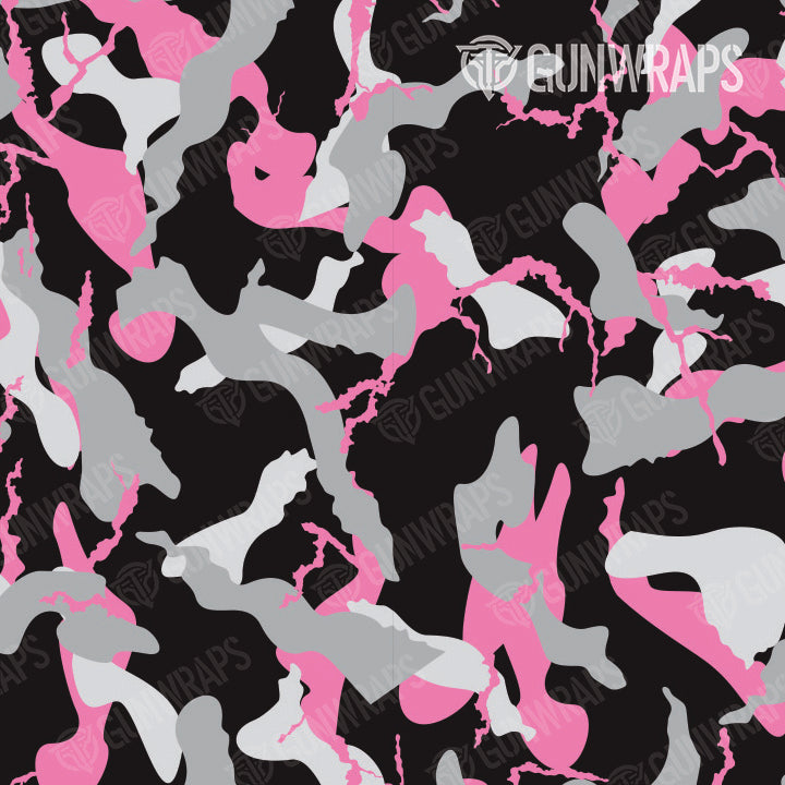 AR 15 Mag & Mag Well Ragged Pink Tiger Camo Gun Skin Pattern