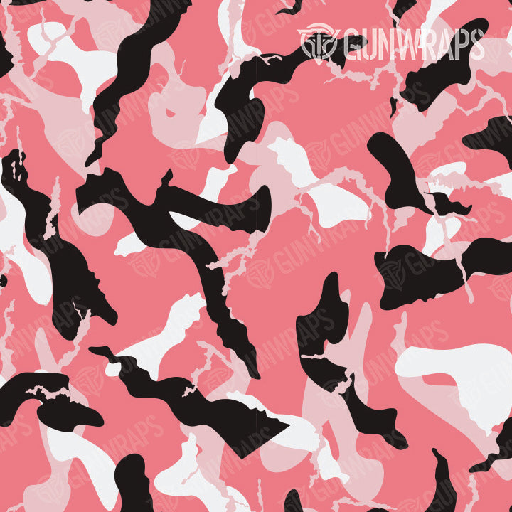 Rifle Ragged Pink Camo Gun Skin Pattern