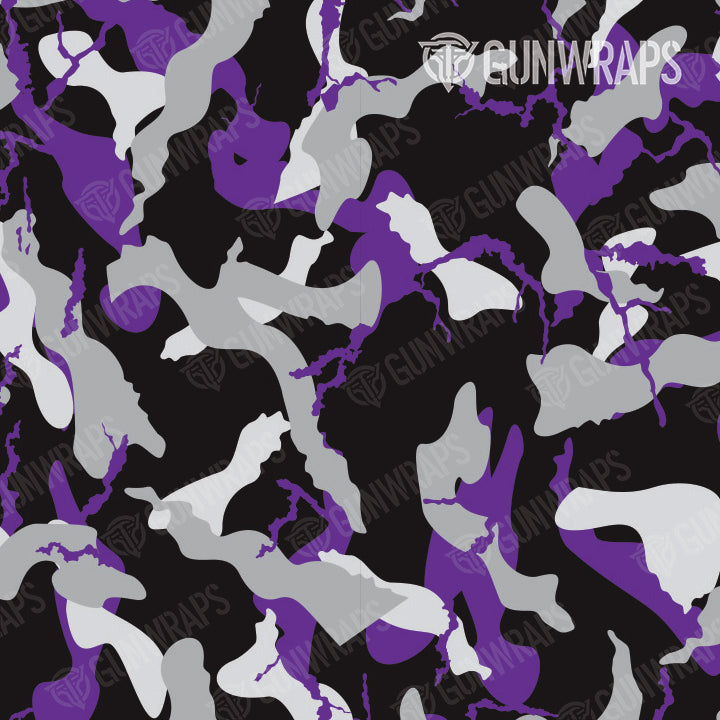 AK 47 Ragged Purple Tiger Camo Gun Skin Pattern