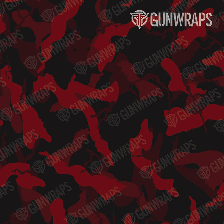 AR 15 Mag Well Ragged Vampire Red Camo Gun Skin Pattern