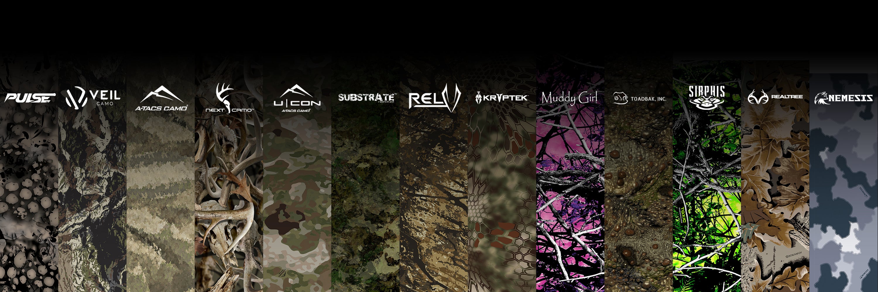 Licensed camo patterns