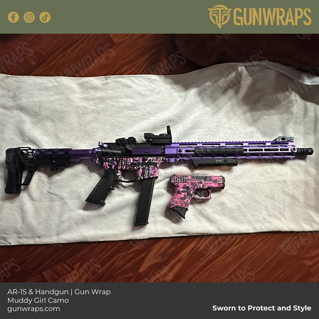 AR 15 Muddy Girl Camo Skin