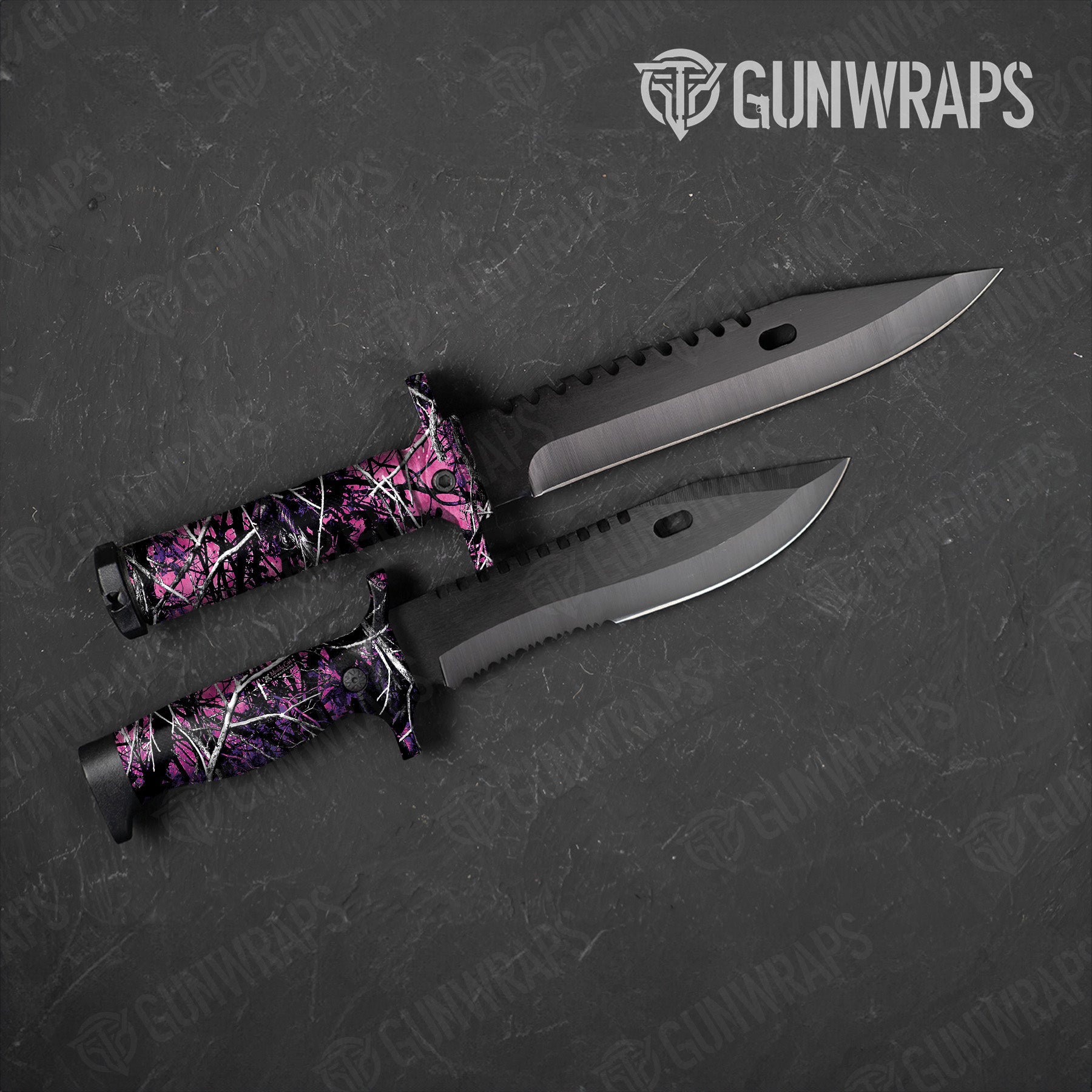 Knife Muddy Girl Camo Gun Skin Vinyl Wrap