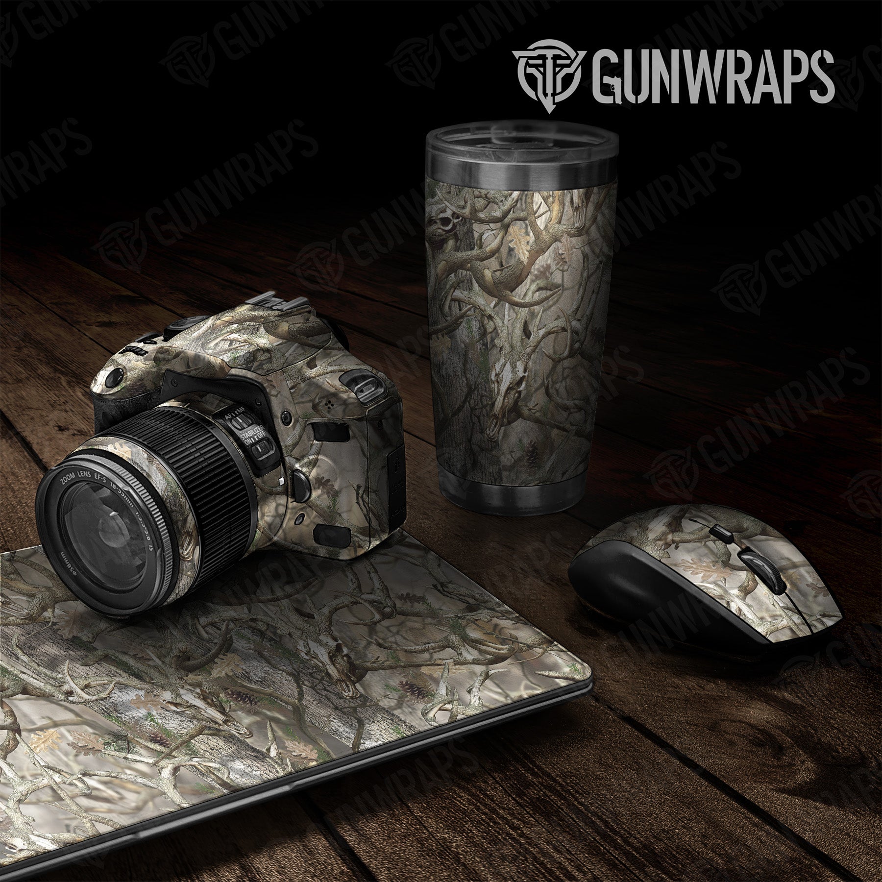 Nature Lifeless Woods Buck Skull Camo Universal Sheet 