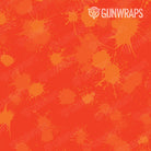 Universal Sheet Paintball Elite Orange Gun Skin Pattern