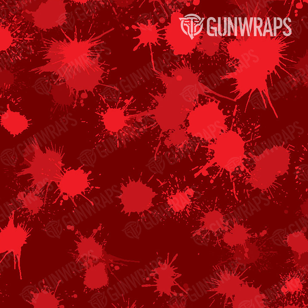 AR 15 Mag & Mag Well Paintball Elite Red Gun Skin Pattern