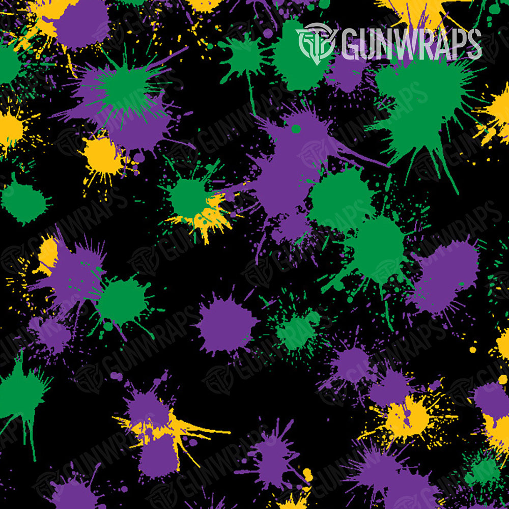 AR 15 Paintball Mardi Gras Gun Skin Pattern