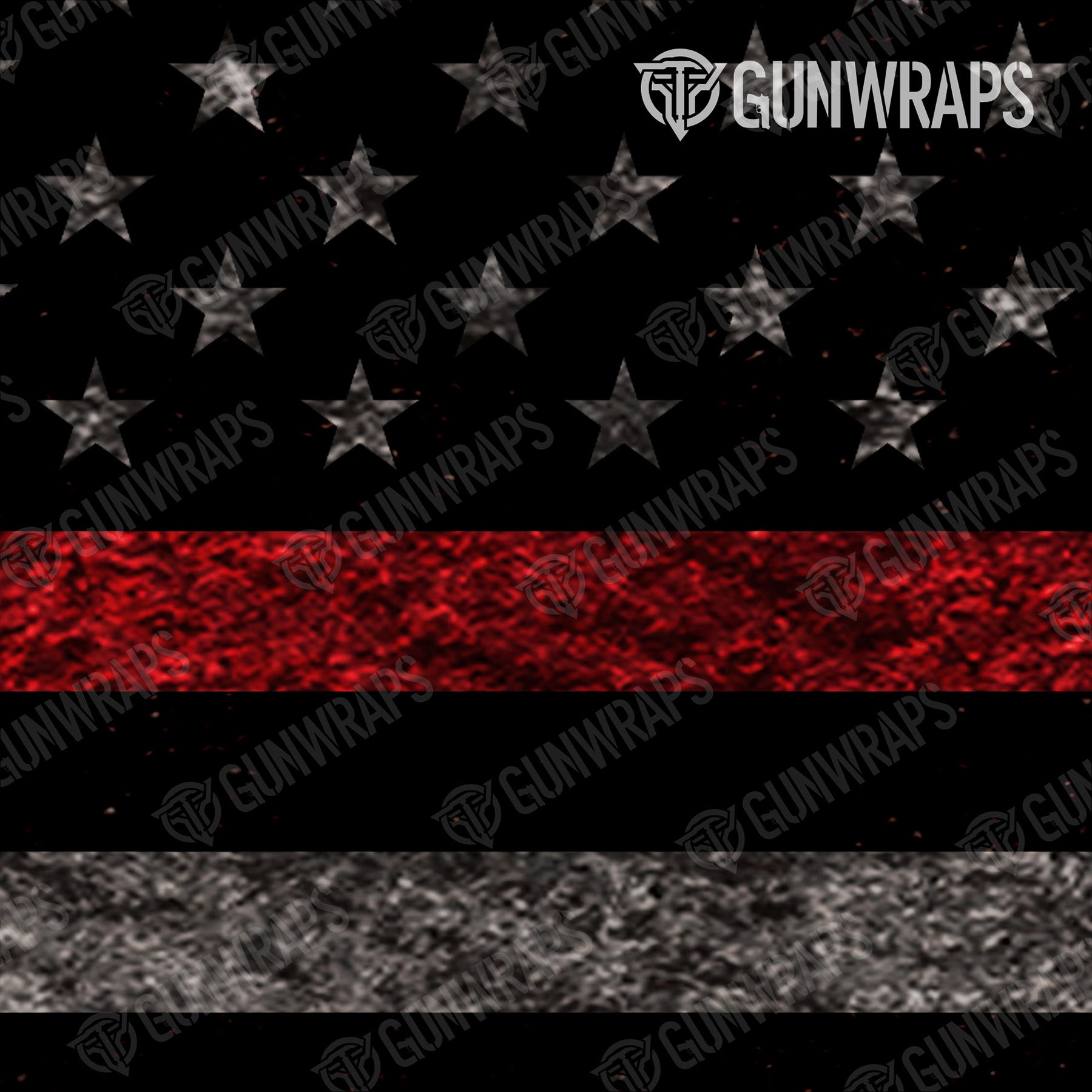 Pistol & Revolver Patriotic Fire Fighter Service Flag Gun Skin Pattern