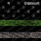 Tactical Patriotic Green Flag Gun Skin Pattern