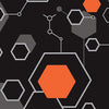 AR 15 Mag & Mag Well Hex DNA Orange Gun Skin Vinyl Wrap