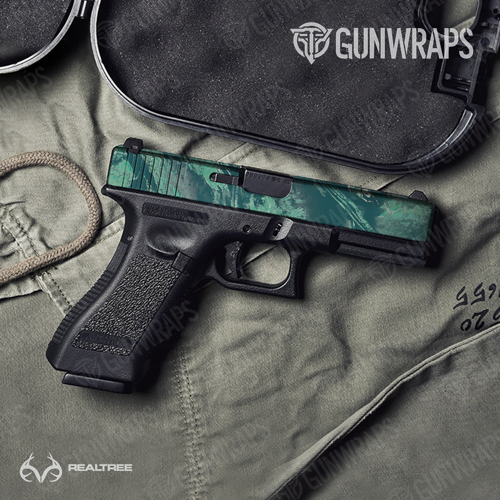 Pistol Slide Realtree Aspect Sea Foam Camo Gun Skin Vinyl Wrap