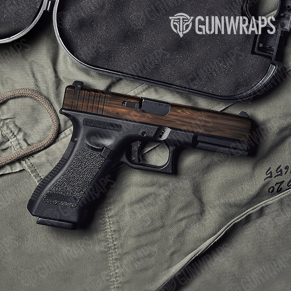 Woodgrain Atlanta Gun Skin Vinyl Wrap