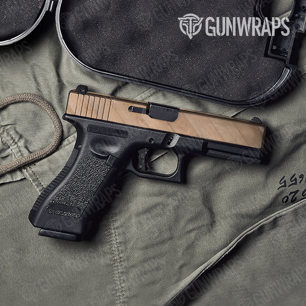 Woodgrain Budapest Gun Skin Vinyl Wrap
