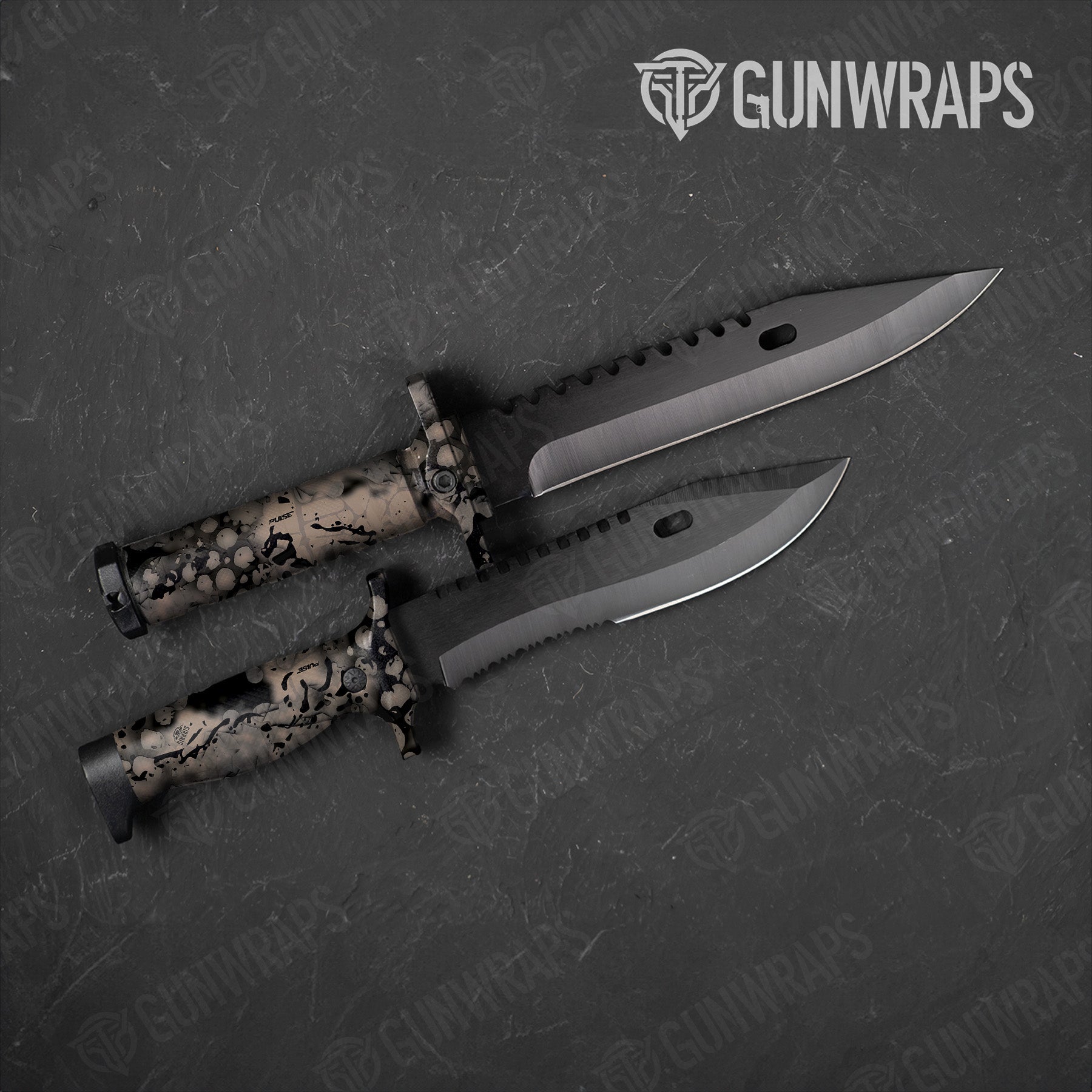 Knife Pulse Apocalyptic Camo Gun Skin Vinyl Wrap