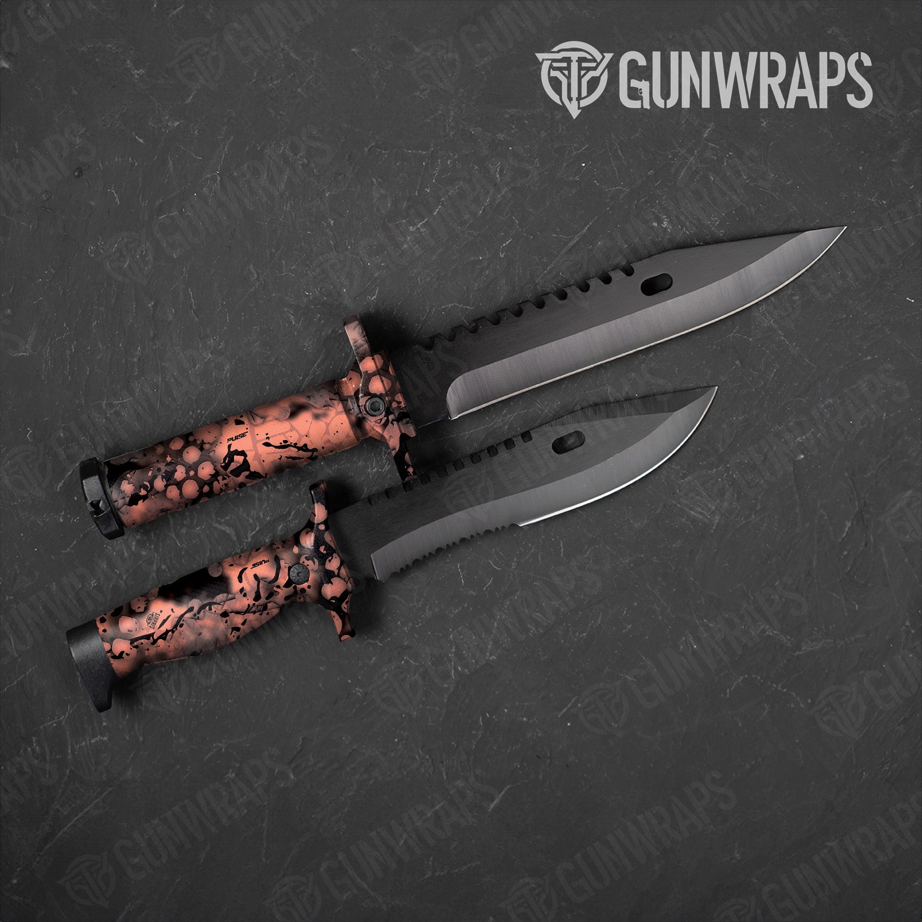 Knife Pulse Coral Camo Gun Skin Vinyl Wrap