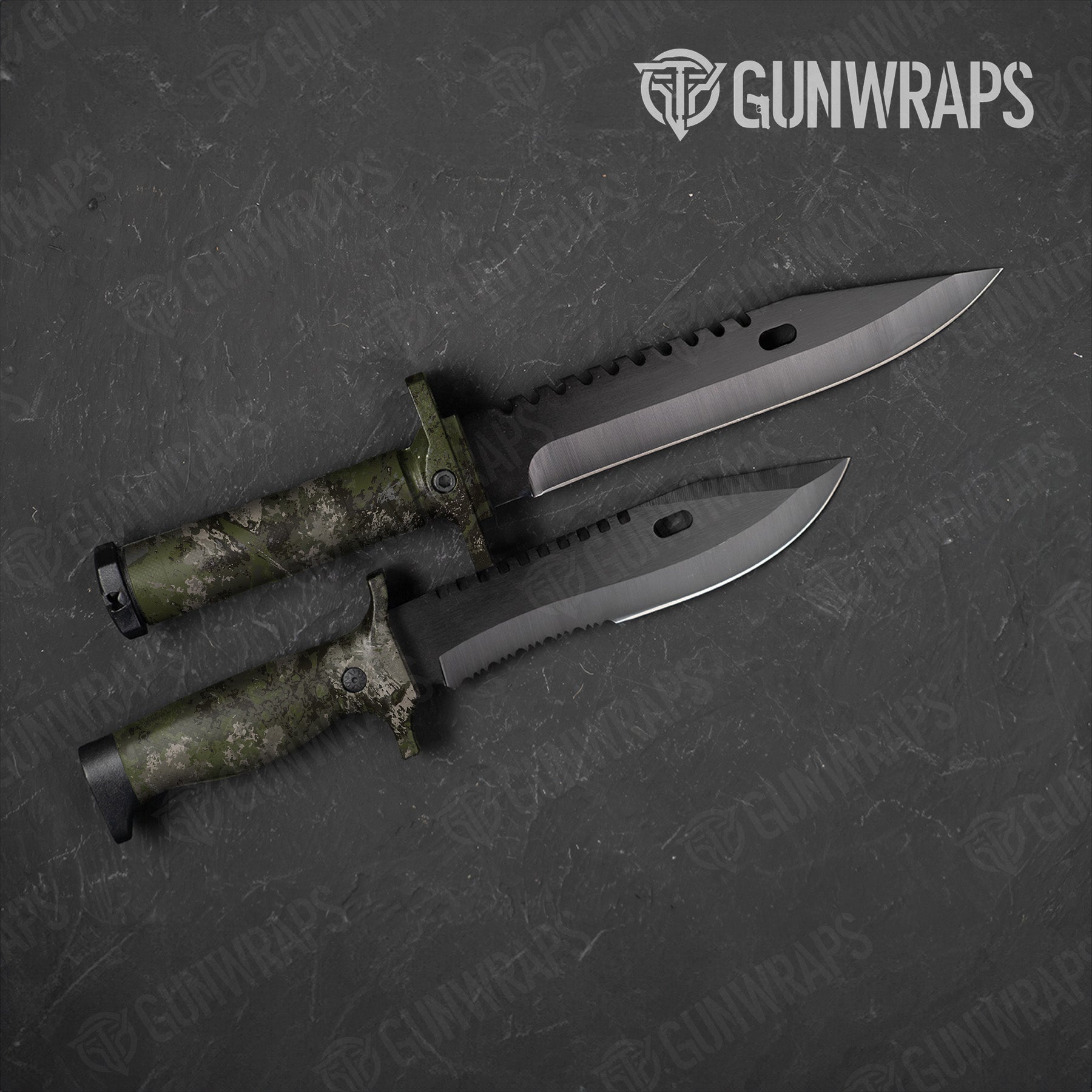 Knife RELV Tunnel Rat Camo Gear Skin Vinyl Wrap Film