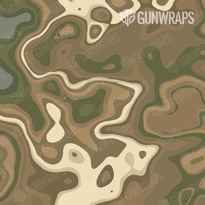 AR 15 Mag & Mag Well RELV X3 Moab Camo Gun Skin Pattern Film