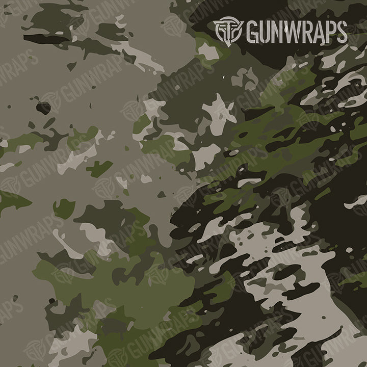 AR 15 RELV X3 Tunnel Rat Camo Gun Skin Pattern Film