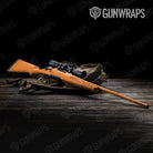 Rifle Hex Electric Orange Gun Skin Vinyl Wrap