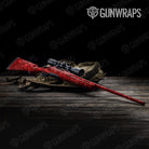 Rifle Paintball Elite Red Gun Skin Vinyl Wrap