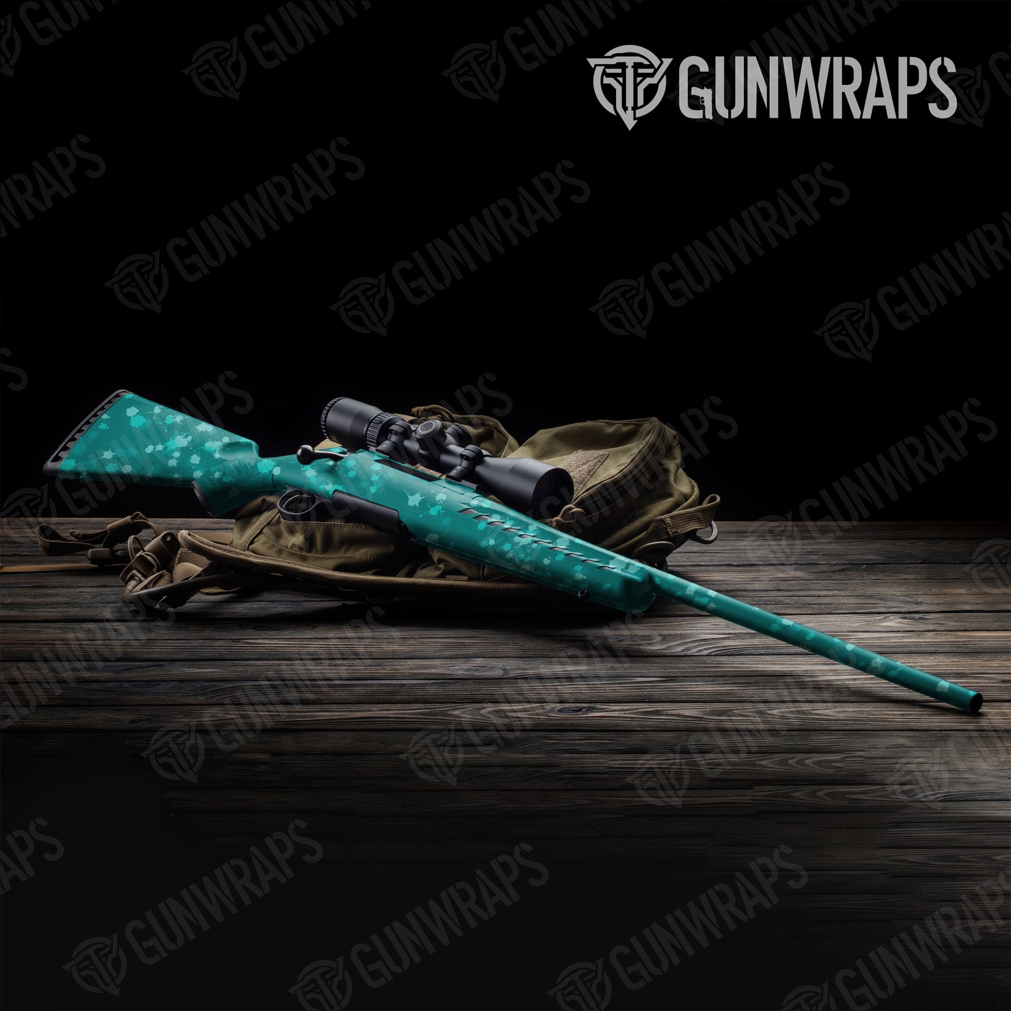 Rifle Paintball Elite Tiffany Blue Gun Skin Vinyl Wrap