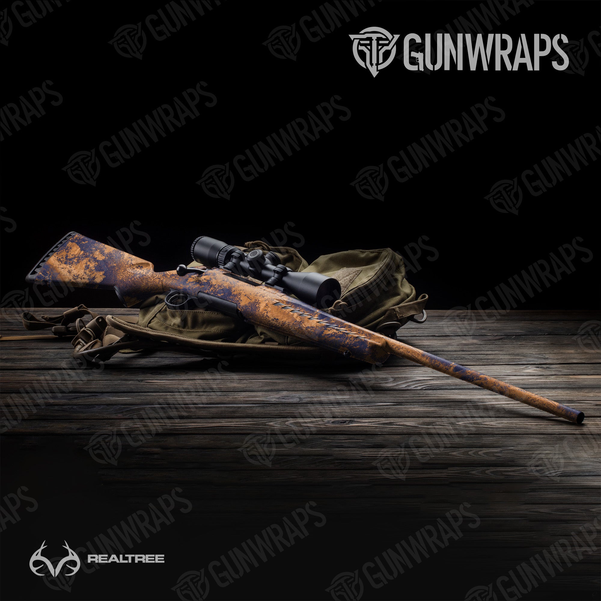 Rifle Realtree XTREME Spiced Navy Camo Gun Skin Vinyl Wrap