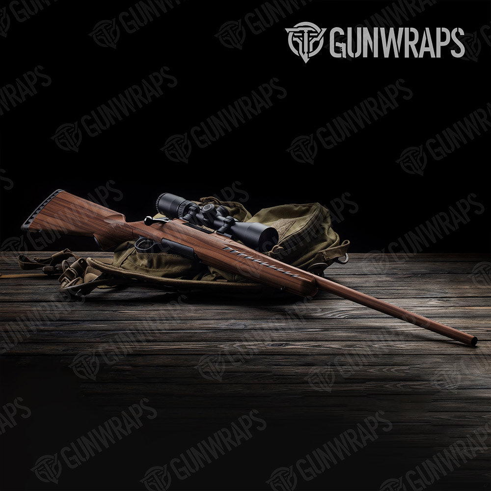 Woodgrain Berlin Gun Skin Vinyl Wrap