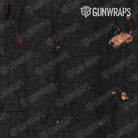 AR 15 Rust 3D Black Gun Skin Pattern