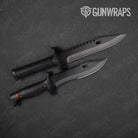 Rust 3D Black Knife Gear Skin Vinyl Wrap